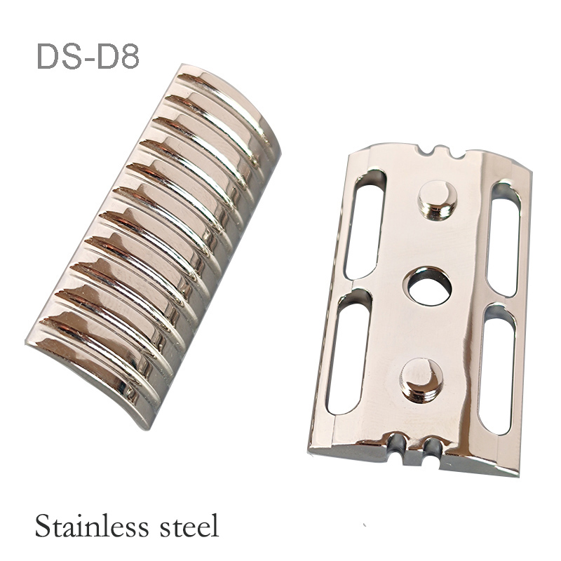 Safety Razor Handle - Dscosmetic D8 Brass/Ti/316 Stainless Steel Double