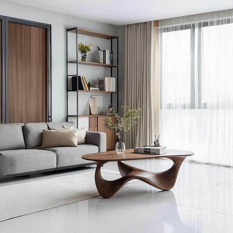 Sustainable Living Design - Handmade Durable Modern Solid Wood Coffee