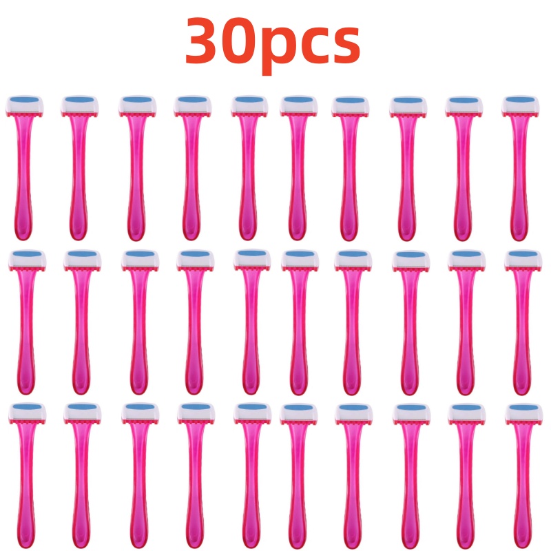 Safety Razor Handle - -5-30 Pieces Disposable Women Razor for